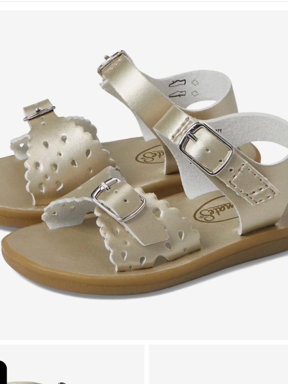 FOOTMATES Baby-Girl's Eco-Ariel (Infant/Toddler/Little Kid) Flat Sandal